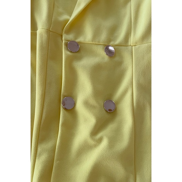 Yellow Co-ord Blazer & Shorts Set Size 2 US - Picture 6 of 7